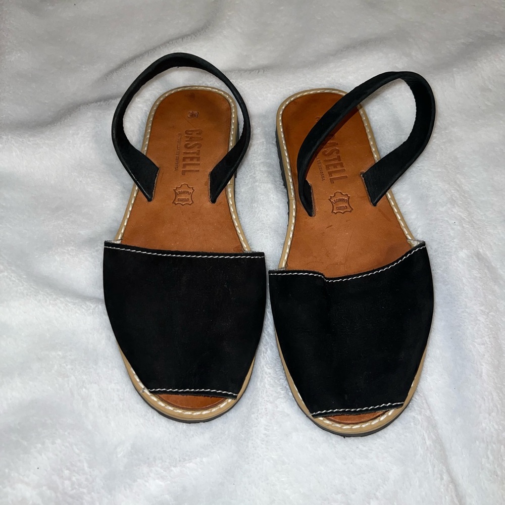 Castell Menorca black sandal